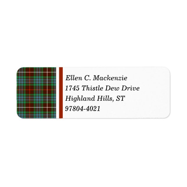 Clan Fraser Chasse Tartan (Devant)