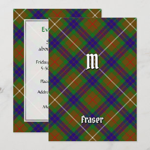 Clan Fraser Chasse Tartan Invitation