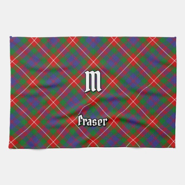 Clan Fraser Clan Fraser of Lovat Tartan Kitchen Towel (Horizontal)