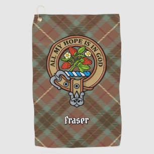 Clan Fraser Crest Golf Towel