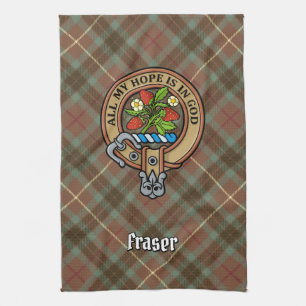 Clan Fraser Crest Kitchen Towel