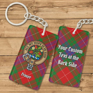 Clan Fraser Crest Porte - clé acrylique