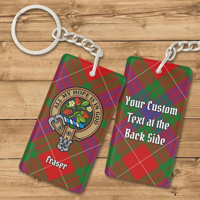 Clan Fraser Crest Porte - clé acrylique (Créateur téléchargé)