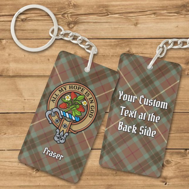 Clan Fraser Crest Porte - clé acrylique (Créateur téléchargé)