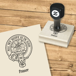 Clan Fraser Crest Rubber Stamp