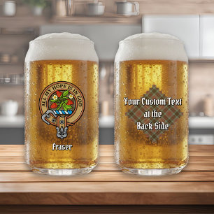 Clan Fraser Crest sur le tartare de chasse Patinée