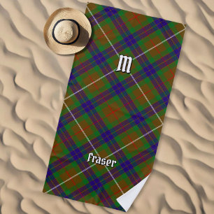 Clan Fraser Hunting Tartan Beach Towel