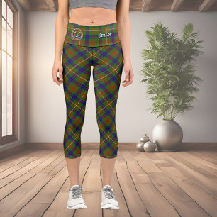 Clan Fraser Hunting Tartan Capri Leggings