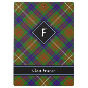 Clan Fraser Hunting Tartan Clipboard
