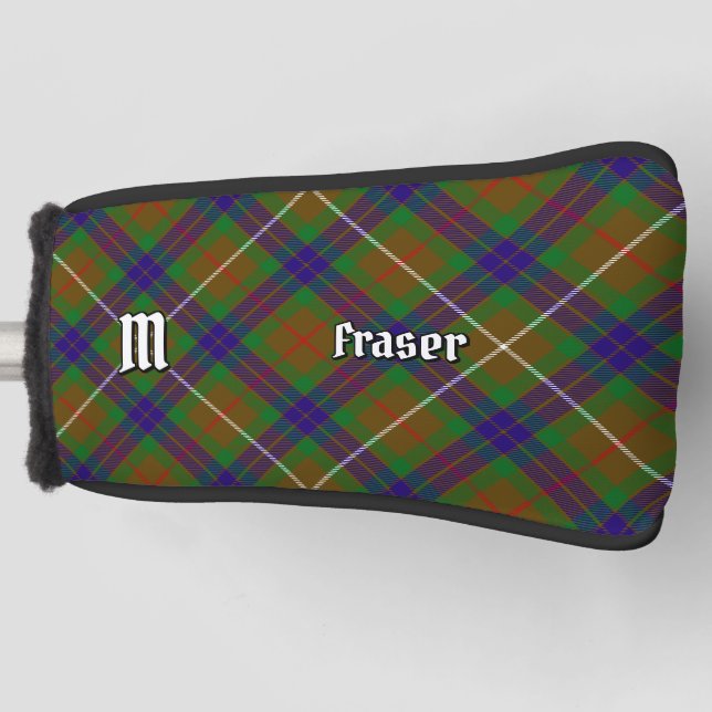 Clan Fraser Hunting Tartan Golf Head Cover (Front)