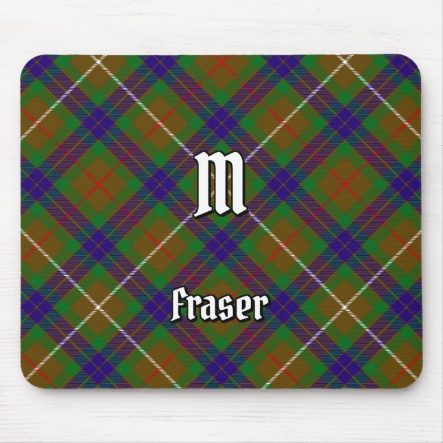 Clan Fraser Hunting Tartan Mouse Pad (Front)