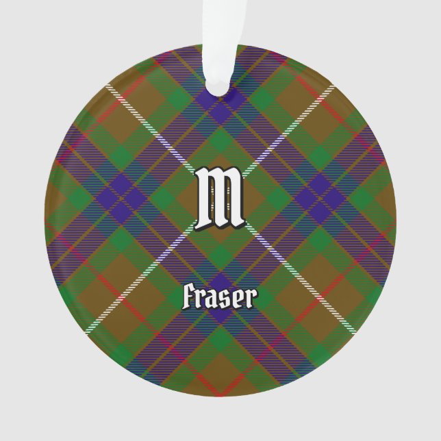 Clan Fraser Hunting Tartan Ornament (Front)