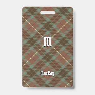 Clan Fraser Hunting Weathered Tartan Badge
