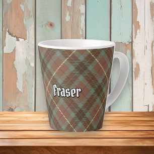 Clan Fraser Hunting Weathered Tartan Latte Mug
