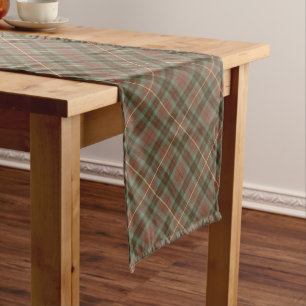 Clan Fraser Hunting Weathered Tartan Table Runner