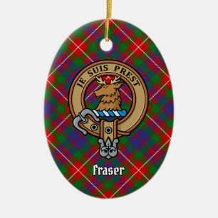 Clan Fraser of Lovat Crest Ceramic Ornament