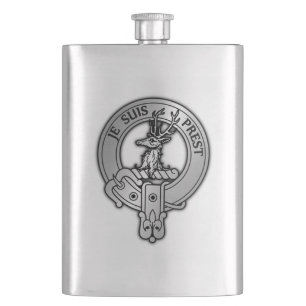 Clan Fraser of Lovat Crest Hip Flask