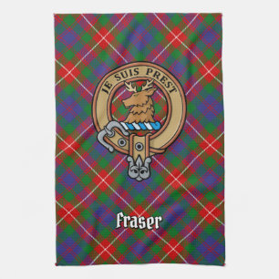 Clan Fraser of Lovat Crest Kitchen Towel