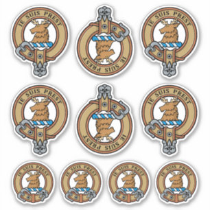 Clan Fraser of Lovat Crest Sticker Set