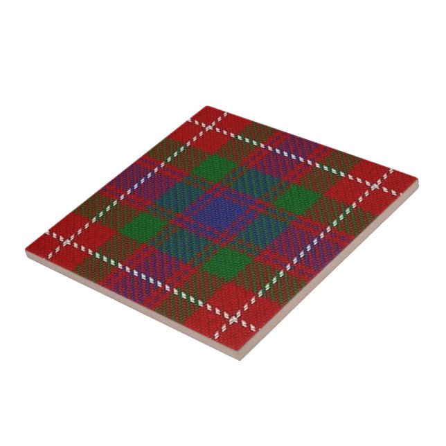 Clan Fraser of Lovat Scottish Expressions Tartan Tile (Side)
