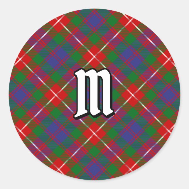 Clan Fraser of Lovat Tartan Classic Round Sticker (Front)