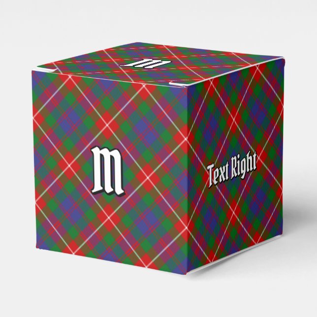 Clan Fraser of Lovat Tartan Favour Box (Front Side)