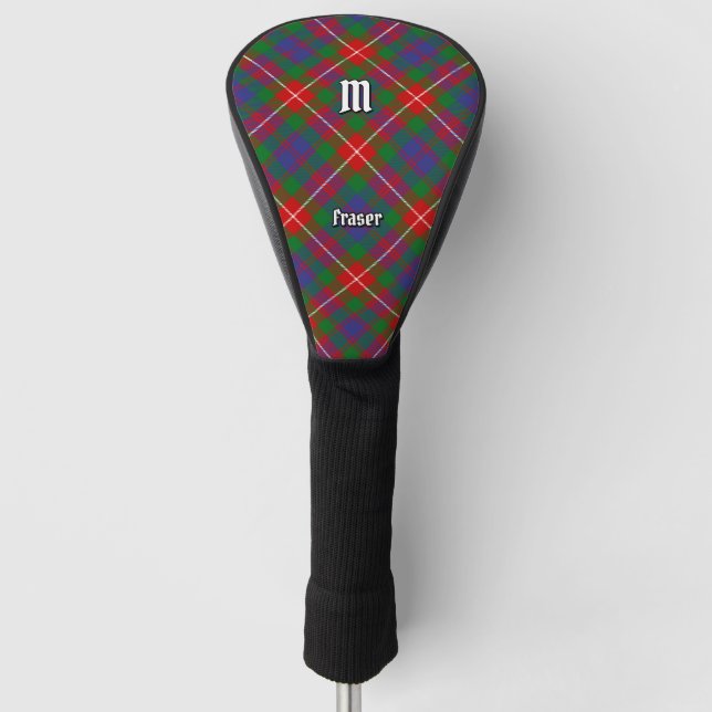 Clan Fraser of Lovat Tartan Golf Head Cover (Front)