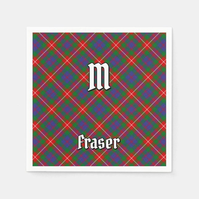 Clan Fraser of Lovat Tartan Napkin (Front)
