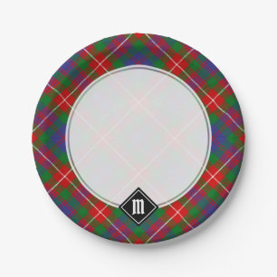Clan Fraser of Lovat Tartan Paper Plates