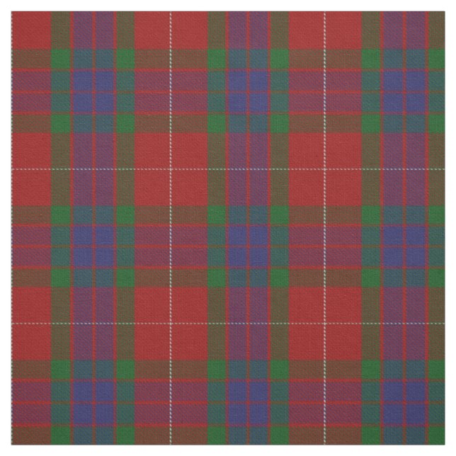 Clan Fraser Scottish Tartan Plaid Fabric (Swatch)