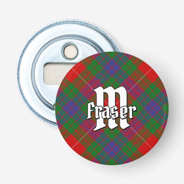 Clan Fraser Tartan Bottle Opener (Front)