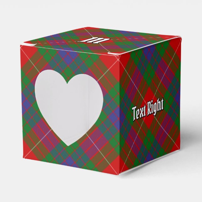 Clan Fraser Tartan Favour Box (Front Side)