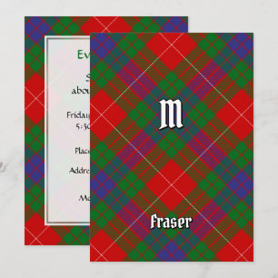 Clan Fraser Tartan Invitation
