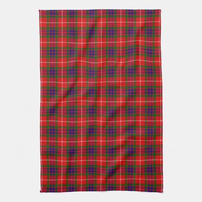 Clan Fraser Tartan Kitchen Towel (Vertical)