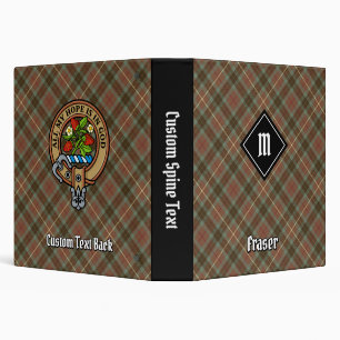 Clan Fraser Weathered Hunting Tartan Binder