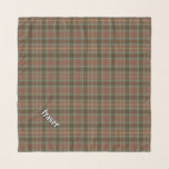 Clan Fraser Weathered Hunting Tartan Scarf<br><div class="desc">Clan Fraser hunting tartan with weathered colours. Seamless pattern. Custom text.</div>