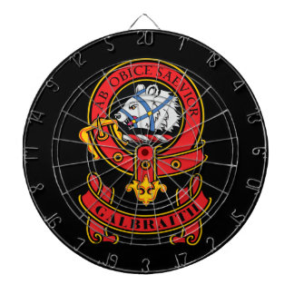 Clan Galbraith Dart Board with Crest