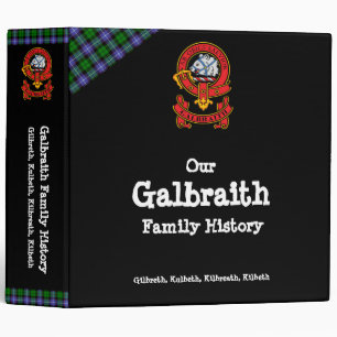 Clan Galbraith Family History 2” Binder