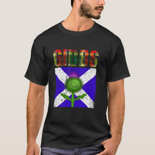 Clan Gibbs Tartan Scottish Family Name Scotland Pr T-Shirt