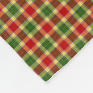 Clan Gibson Tartan Fleece Blanket