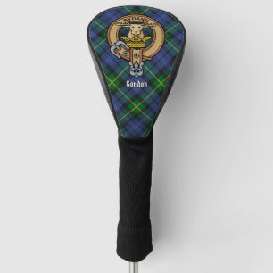 Clan Gordon Crest over Tartan Golf Head Cover