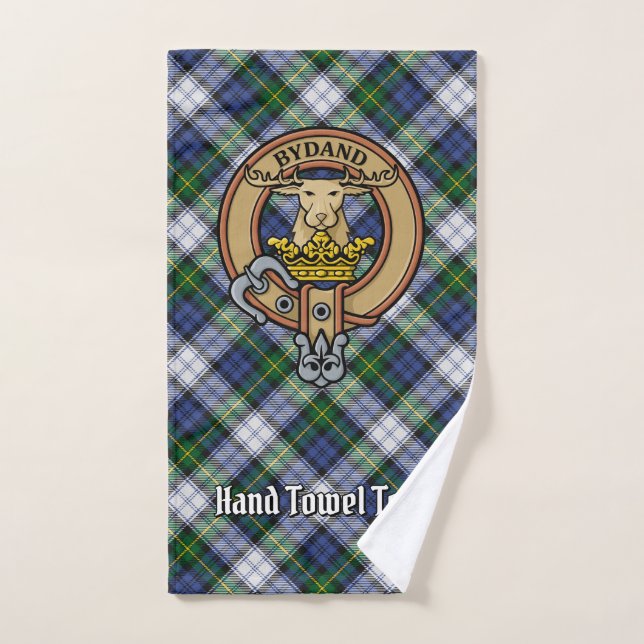 Clan Gordon Crest sur le tatan de robe (Serviette à main)