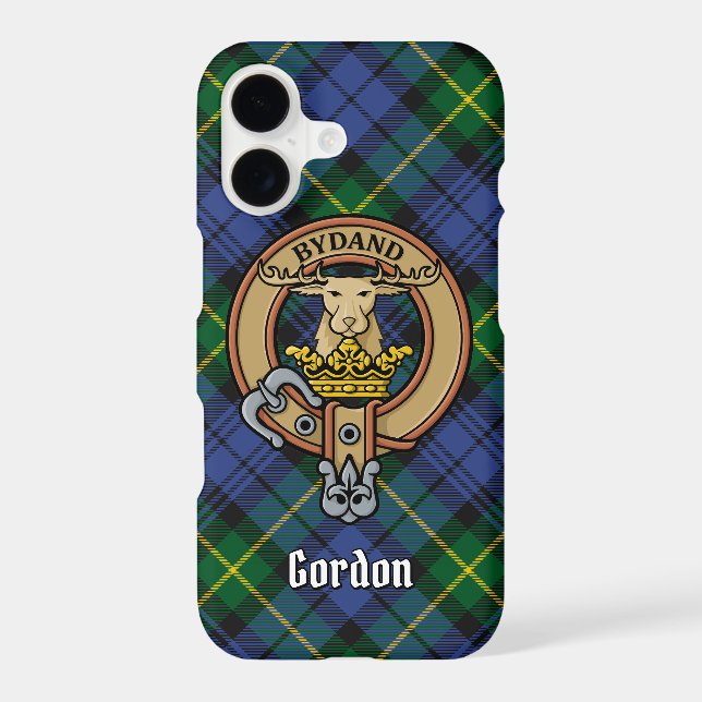 Clan Gordon Crest sur Tartan (Verso)