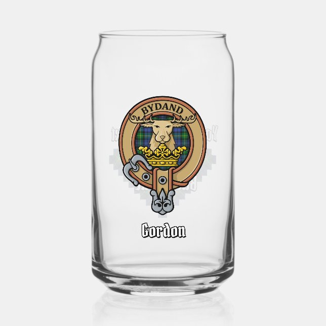 Clan Gordon Crest sur Tartan (Recto)