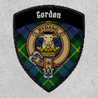 Clan Gordon Crest sur Tartan Patch