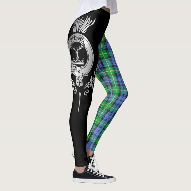 Clan Gordon Crest & Tartan Leggings (Right)