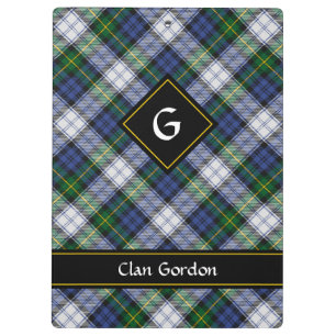 Clan Gordon Dress Tartan Clipboard