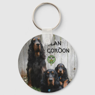 CLAN GORDON, Gordon Setter Keychain