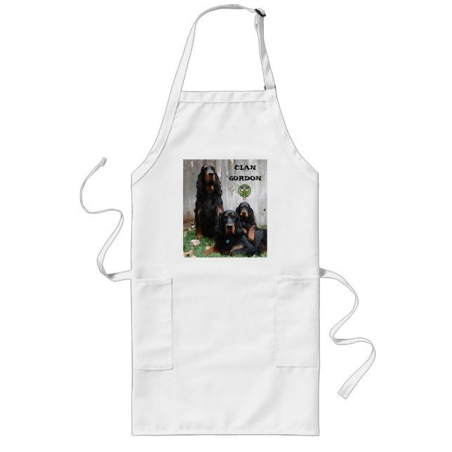CLAN GORDON, Gordon Setter Painting Apron (Front)