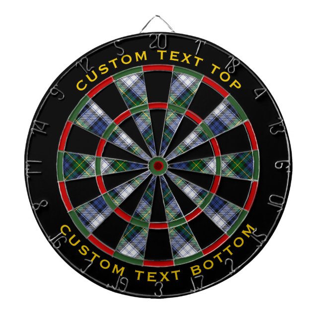 Clan Gordon habille la Cible de flechettes Tartan (Devant)